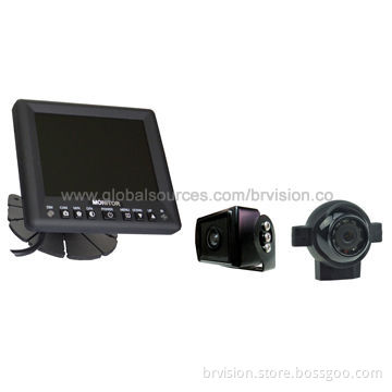 Rear-view system with 5.6-inch New Style Monitor, Heater and Auto Dimmer Function, Color CCD Camera